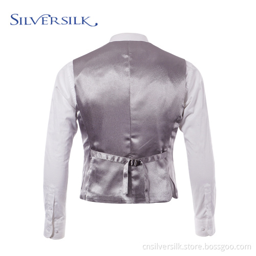 Customized gray groom tuxedo waistcoat